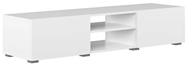 Amazon Marke - Movian Lijoki - TV-Board, 140 x 42 x 31 cm (L x T x H), Weiß