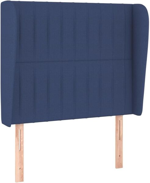 vidaXL Boxspringbett mit Matratze Blau 80x200 cm Stoff 3128083 Bild 6