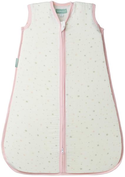 molis&co. Baby-schlafsack. Größe: 70 cm (0-6 Monate). Ideal für den Sommer. Pink Sky. 100% Baumwolle. Weichheit und Frische in einer einzigen Gewebeschicht.