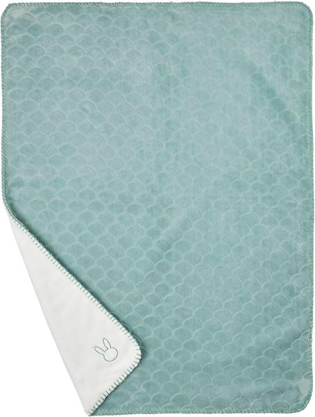 Nattou Schmusedecke Hase, Supersoft, 75x100 cm, Polyester, Lapidou, Türkis