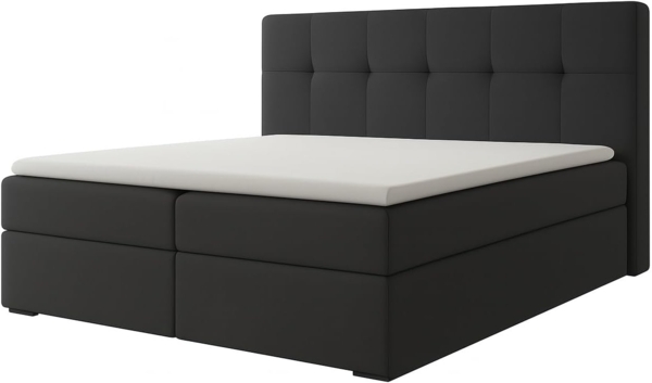 A&J MöbelLand GmbH Boxspringbett REF mit Bettkasten, Topper und gepolstertem Kopfteil. (Boxspringbett mit Bettkasten und gepolstertem Kopfteil. Inclusive Topper !, TOP ANGEBOT), Länge 208cm Höhe 106 cm