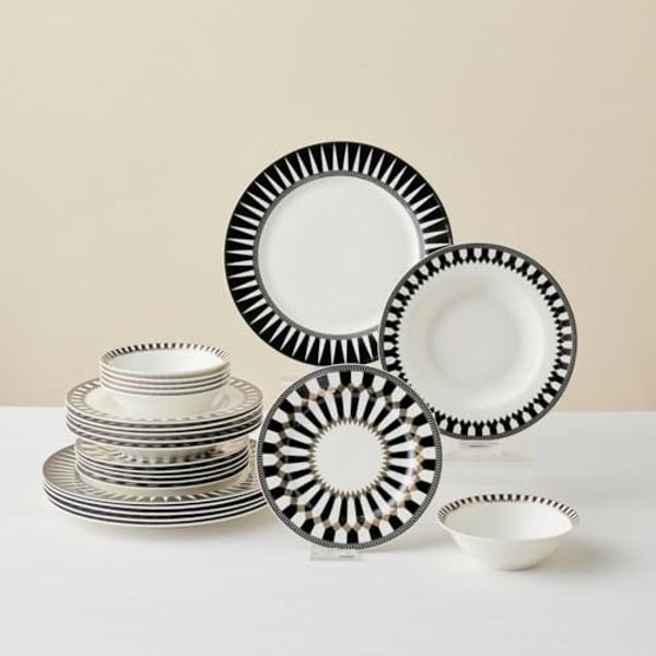 Karaca Geschirr-Set Karaca Elegance Bone Helsinki 24-teiliges Tafelservice für 6 Personen