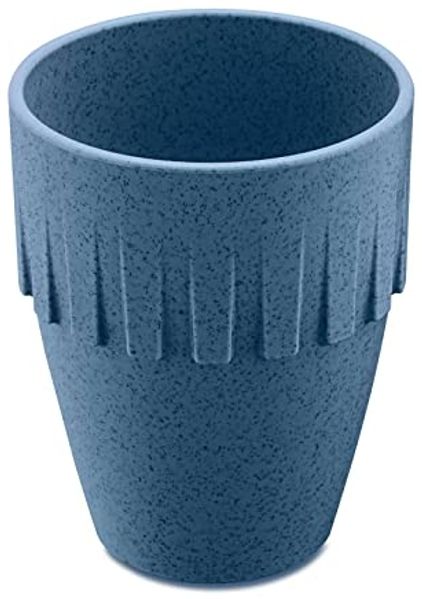 Koziol Becher Cappuccino Connect, Kaffeebecher, Tasse, Kaffeetasse, Thermoplastischer Kunststoff, Organic Deep Blue, 300 ml, 4080675