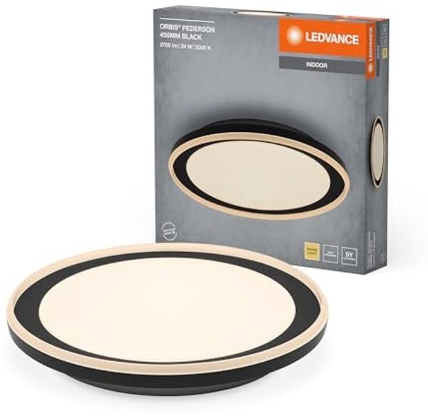 LEDVANCE Orbis Pederson 450 mm 24 W 830 Schwarz