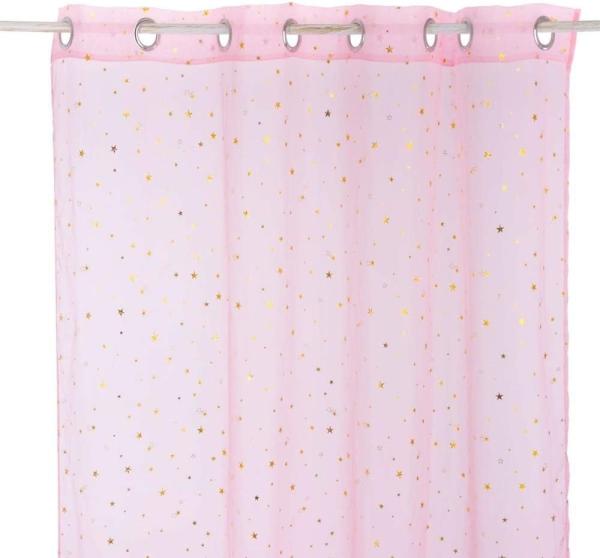 Atmosphera Star Curtain Weiß Fertigvorhang auf Rollen 140x250 cm