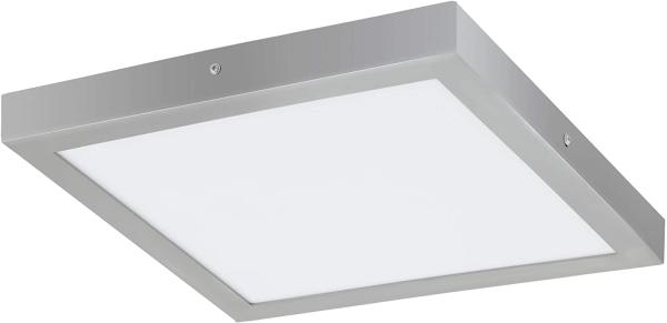 Eglo 97269 LED Aufbauleuchte FUEVA 1 silber weiß L:40cm B:40cm H:3cm 4000K