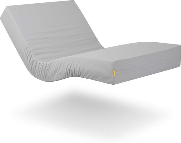 Ferlex - Curie Essential Krankenhausmatratze 15 cm | Verstellbar | Hochresilienz-Schaum HR | Wasserfest und Atmungsaktiv (90x200)