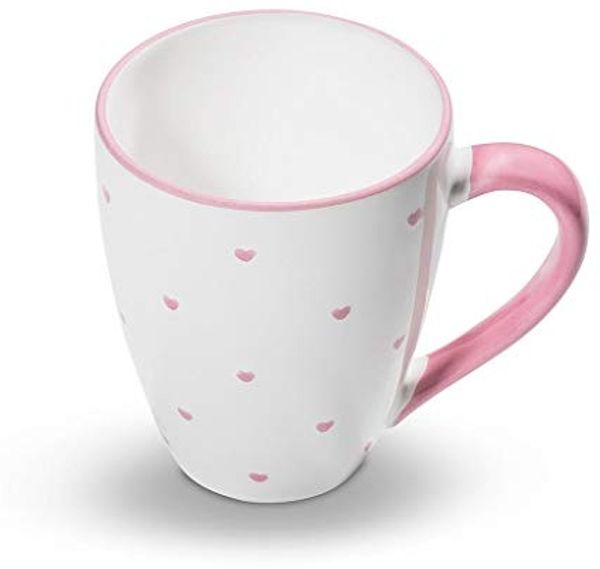 Gmundner Keramik Herzerl Rosa, Frühstücksbecher Max 0,3 Liter