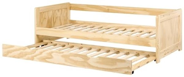 Tagesbett GRAVELINES 90 x 200 cm Holz Heller Holzfarbton Bild 6