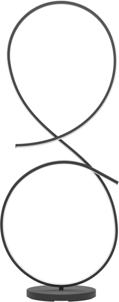 Eglo LED Stehleuchte Serpins schwarz 107 x 42,5 x 25 cm