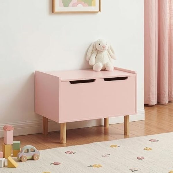 Spielzeugkiste Virer 60x40x45 cm Rosa [en. casa]