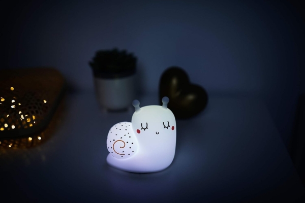 Miniland Cosy Dreamer, Nachtlicht mit entspannenden Klängen, aus weichem Silikon und niedlichem Design weiß Bild 2