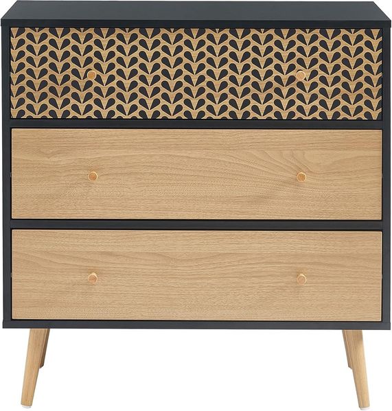 BAÏTA CAPUCINE02 Kommode für Erwachsene oder Kinder, Schwarz, L78cm