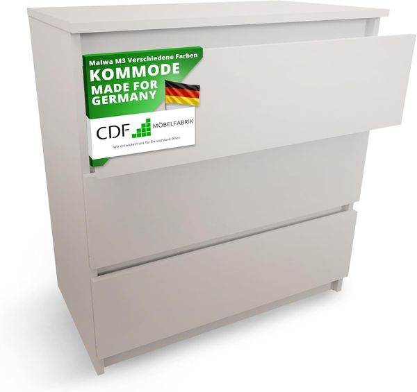 MAGOWA Schubkastenkommode MAGWA M3 morderne Kommode mit 3 Schubladen, Höhe: 75 cm Breite: 70 cm Tiefe: 40 cm