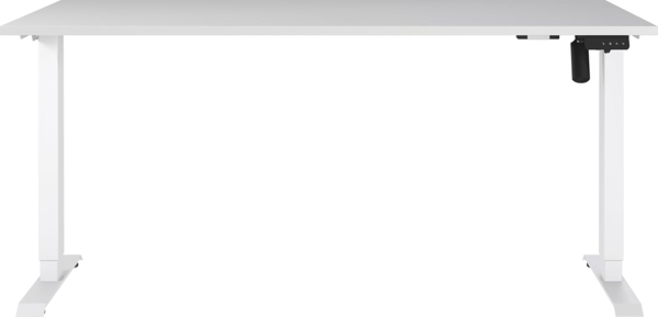 Germania Schreibtisch 8024-642, in Lichtgrau/Weiß, elektr. höhenverstellbar, 160 x 119 x 80 cm (BxHxT) Bild 3
