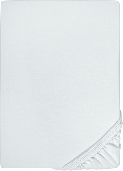 biberna Feinjersey-Spannbetttuch, 100 % Baumwolle, ciel, 1x 140x200 cm - 160x200 cm