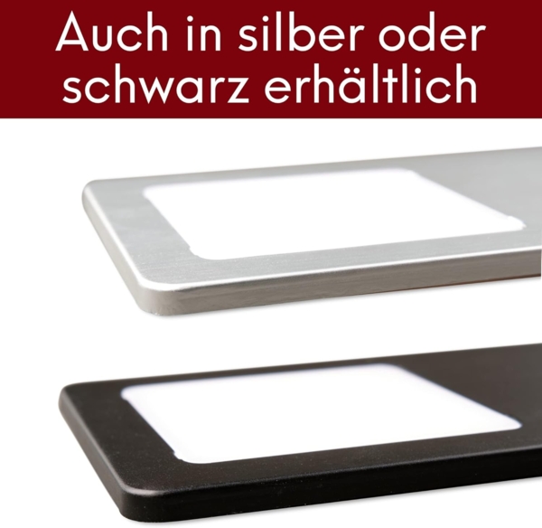 kalb LED Unterbauleuchte LED Unterbauleuchten Edelstahl gebürstet 5W - mit Touch-Dimmfunktion, 4er Set warmweiß, warmweiß Bild 3