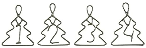 IB Laursen Advents Anhänger Set 1-4 Kerze Zahlen Tannenbaum Metall Weihnachten