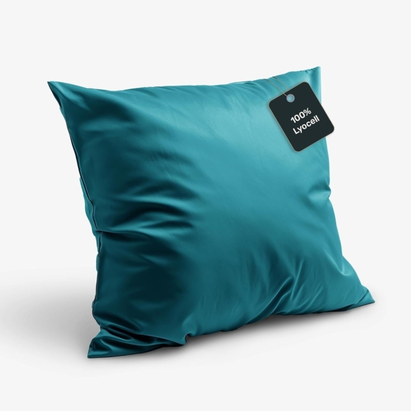 twenty:three® Kissenbezug Lyocell Kissenbezug Juice Petrol, Atmungsaktiv, Ultraweich, Eukalyptusholz u.a, Nachhaltig