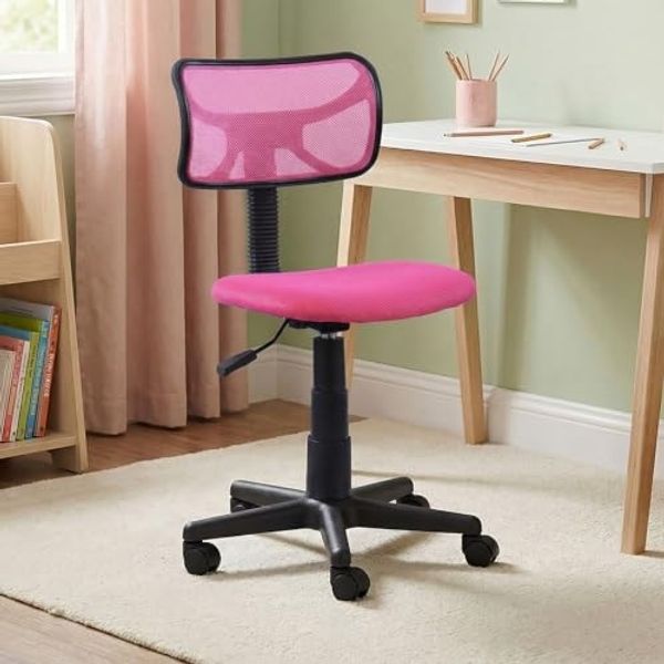 IDIMEX Drehstuhl MILAN, ergonomischer Schreibtischstuhl mit Netzbezug pink