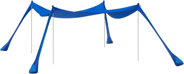 SoBuy Sonnensegel OZT02, Lycra Strandzelt Strandmuschel mit Alu-Stangen Sonnenschutz Tragbar