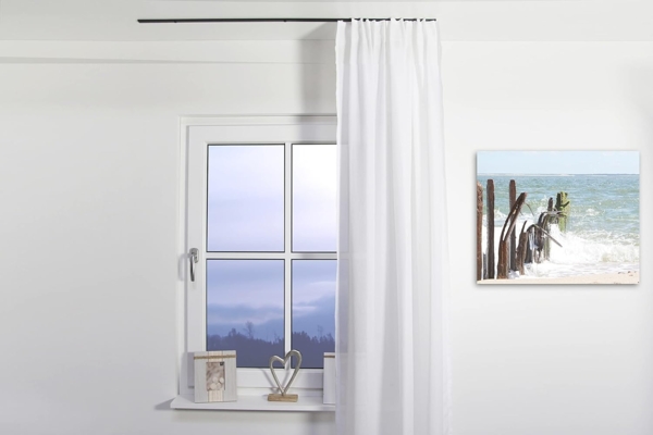 Deco-Raum® Gardinenschiene Minimal | Länge: 170cm | Material: Aluminium | Farbe: Schwarz Bild 5