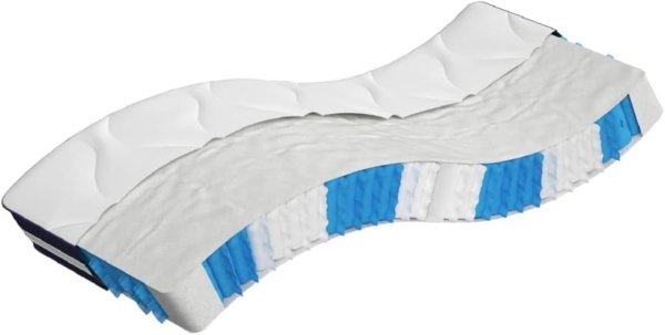 vidaXL Matratze Taschenfederkern Mittelfest 70x200 cm 372857