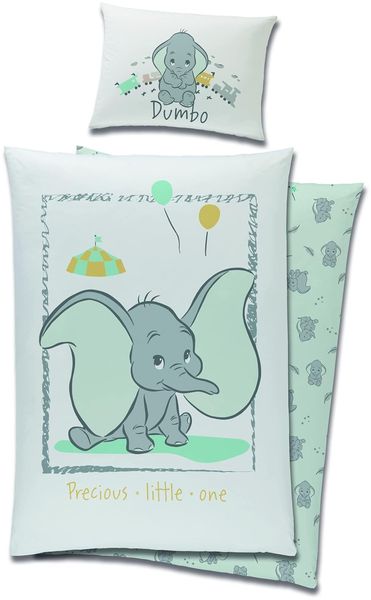 Babybettwäsche Baumwolle Disney Dumbo 90x120 cm + 40x60 cm