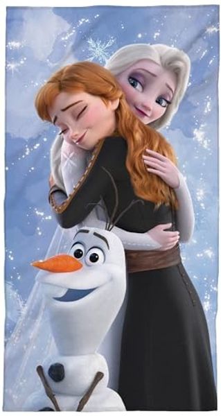 BERONAGE Strandtücher Frozen die Eiskönigin Badetuch Anna, Elsa und Olaf 60x120 cm, 100% Baumwolle (1-St), Frottee in Velours-Qualität