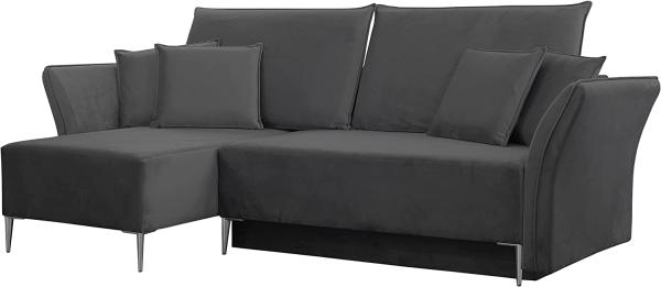 Ecksofa Mokoli (Farbe: Tiffany 19, Füße: Silber)