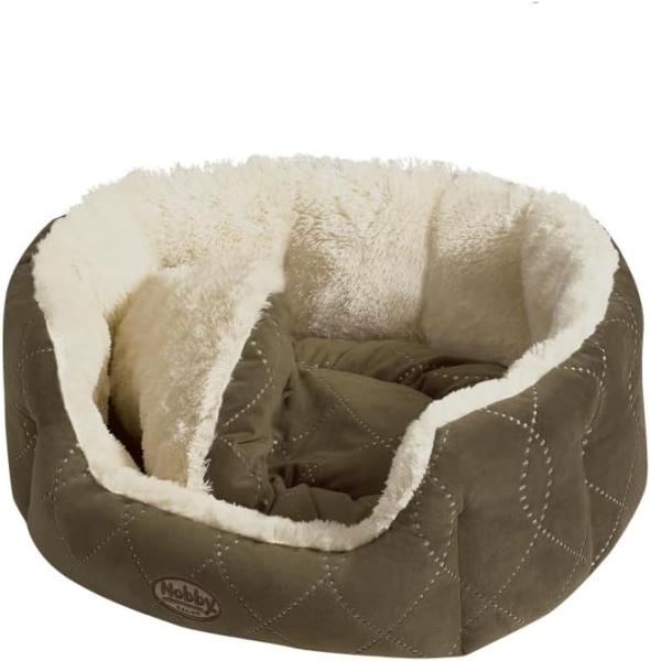 Nobby Komfortbett Ceno oval beige/braun