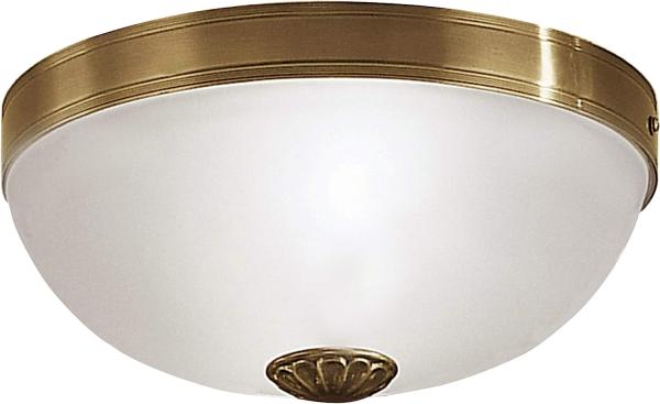 Eglo 82741 Deckenlampe IMPERIAL Metallguss brüniert, Glas satiniert weiss E27 max. 2X40W H:14cm Ø31cm dimmbar