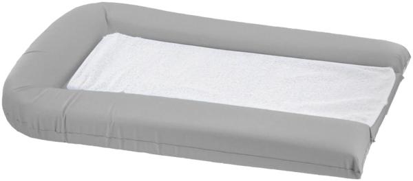 Domiva Wickelauflage aus PVC mit 2 abnehmbaren Schwämmen, Perlgrau