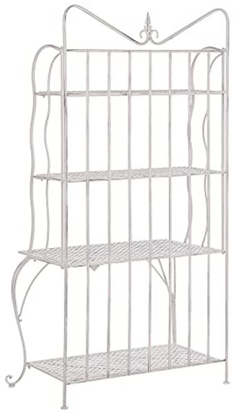 Regal PAVONA Metall 94 cm 50 cm Helles Beige Bild 5