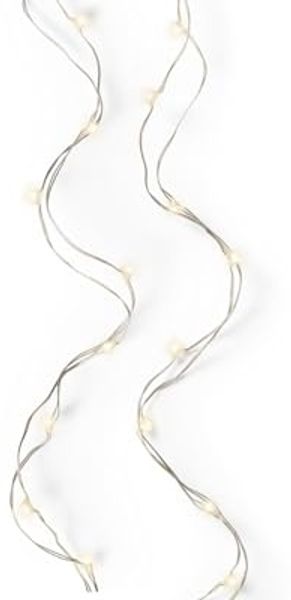 Kaemingk Micro LED Strangbeleuchtung Lichterkette mit 40 Lichter warmweiß