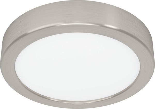 EGLO LED Deckenleuchte Fueva 6, runde Deckenlampe, Aufbaulampe aus Metall in Silber und Kunststoff Weiß, Deckenbeleuchtung warmweiß-kaltweiß, ? 16,5 cm