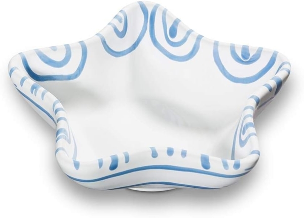Gmundner Keramik Blaugeflammt, Sternschale (L: 14cm) Bild 1