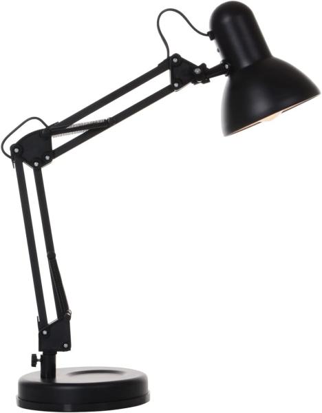 GLOBO Tischlampe Tischleuchte E27 Schreibtischlampe Metall schwarz Kinder 24880