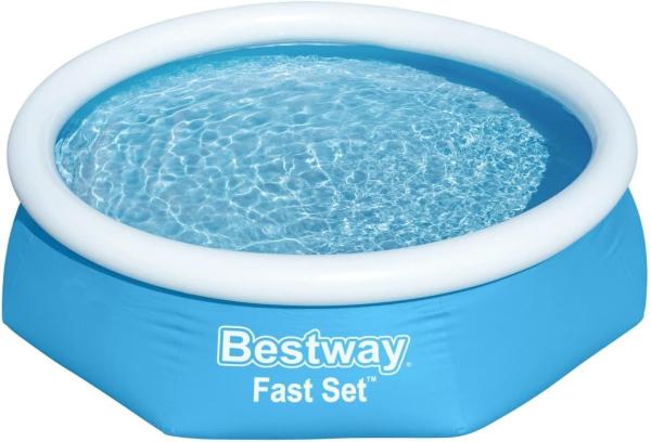 Bestway Fast Set Aufblasbarer Swimmingpool Rund 244x66 cm 57265 91627