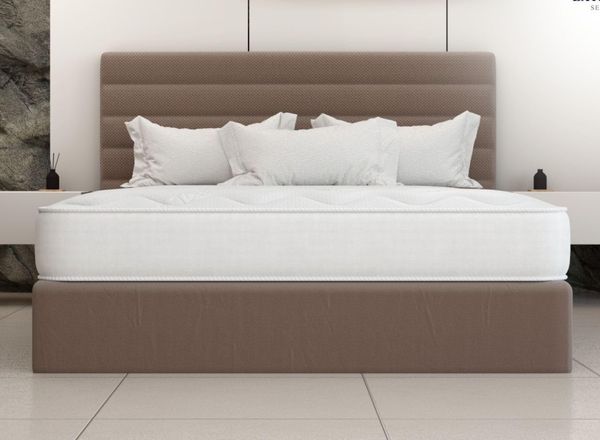 eXtreme comfort ltd Cooltouch Colours White Wave Hybrid-Matratze mit Memory-Schaum und Pinna-Coil-Federkernmatratze mit weißem Rand, 18 cm tief, 75x175 cm