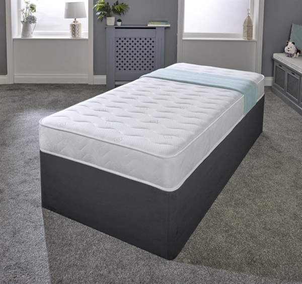 eXtreme comfort ltd Cooltouch Colours White Wave Hybrid-Matratze mit Memory-Schaum und Pinna-Coil-Federkernmatratze mit weißem Rand, 18 cm tief, 75x175 cm Bild 2