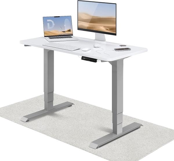 Höhenverstellbarer Schreibtisch (120 x 60 cm) - Schreibtisch Höhenverstellbar Elektrisch mit Flüsterleisem Dual-Motor & Touchscreen - Hohe Tragfähigkeit - Stehtisch von Desktronic