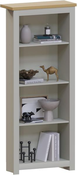 Vida Designs Büro-Bücherregale, MDF, Spanplatte und Melaminfurnier, Grau, Standard