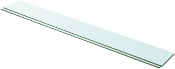 vidaXL Regalböden 2 Stk. Glas Transparent 100x12 cm 3051582