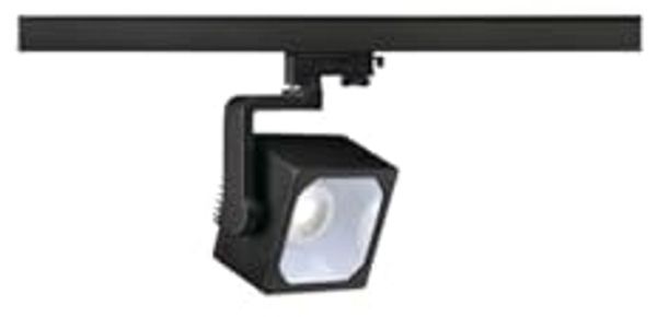 SLV EURO CUBE Spot für 3Phasen Hochvoltschiene, LED, 4000K, schwarz - Leuchten mit 3 Phasen Adapter 230V