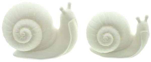 LED-Schnecke White 2er Set Wohndekoration Deko LED Lampe Licht Dekoration Figur