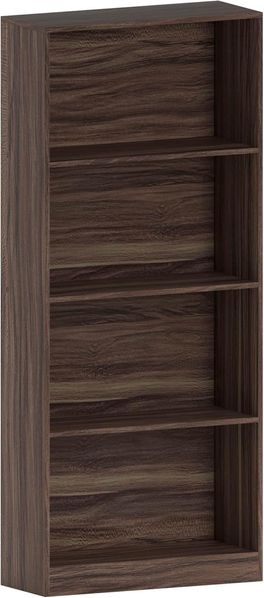 Vida Designs Cambridge, Walnussholz, 4 Ebenen, Bücherregal Display, Regal, Holz, für Wohnzimmer, H 140 x W 60 x D 61 cm