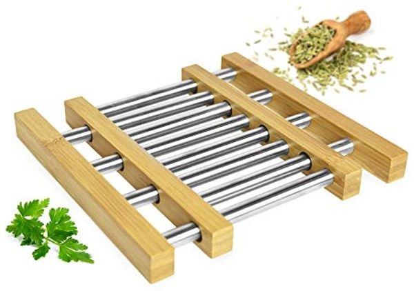 Ausziehbarer Untersetzer für Töpfe, Pfannen und Auflaufform Topfablage Gitter