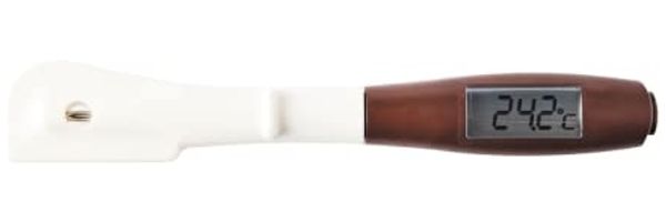 mastrad Teigschaber Schokoladenschaber mit Thermometer 2in1