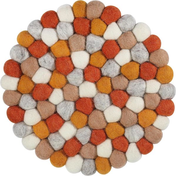 Untersetzer Topfuntersetzer Schafwolle Filz Ø21cm Cilio LANA AMBRA 470734